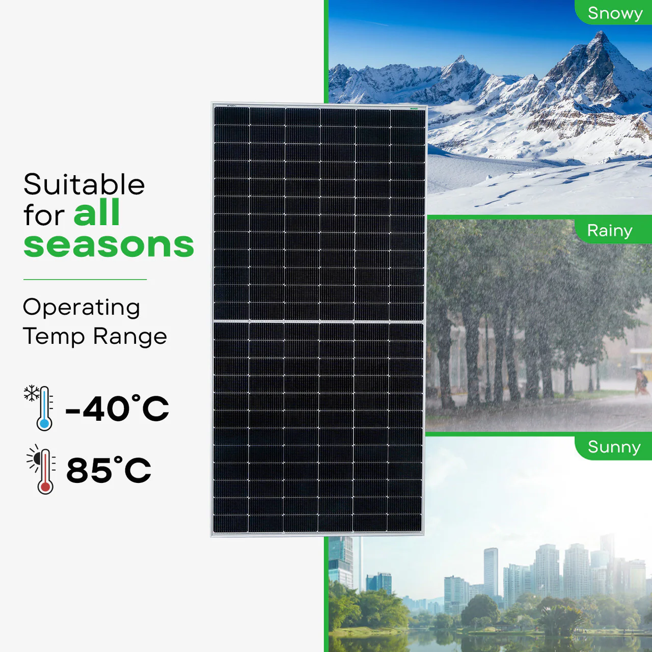 Waaree 685 Wp 132 Cells 24 Volts N-Type Framed Dual Glass Bifacial Solar Panel Module (Pack Of-1)